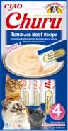 INABA Cat Churu Tuna Beef Krem Tuńczyk Wołowina 4x14g