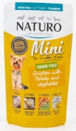 NATURO Adult Dog MINI GF Kurczak Ziemniaki Warzywa 150g