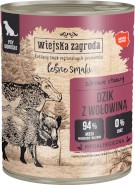 WIEJSKA ZAGRODA Pies Leśne Smaki Dzik Wołowina 800g