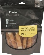 FITMIN Dog For Life Treat Chicken / Cod Stick 200g