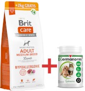 Brit Care Dog Hypoallergenic Adult Medium Lamb 12+2kg + EXTRA GRATIS za 50zł !