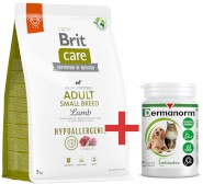 Brit Care Dog Hypoallergenic Adult Small Lamb 3kg + EXTRA GRATIS za 50zł !