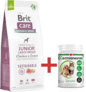 Brit Care Dog Sustainable Junior Large Breed Chicken Insect 12kg + EXTRA GRATIS za 50zł !