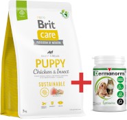 Brit Care Dog Sustainable Puppy Chicken Insect 3kg + EXTRA GRATIS za 50zł !