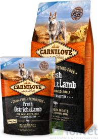 CARNILOVE Dog Adult Fresh Ostrich / Lamb Small 1,5kg - Zdjęcie nr 2