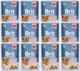 BRIT Premium Cat Gravy Fillets Chicken Kurczak KITTEN 12x85g - Zdjęcie nr 2