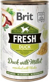 BRIT FRESH Duck Millet Kaczka Proso puszka 400g - Zdjęcie główne