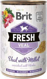 BRIT FRESH Veal Millet Cielęcina Proso puszka 400g - Zdjęcie główne