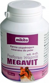 MIKITA MEGAVIT Fosforan wapnia A+D3 dla szczeniąt na kości 50tabl. - Zdjęcie nr 2