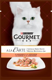 PURINA GOURMET A La Carte Łosoś Warzywa 85g - Zdjęcie główne
