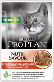 PURINA Pro Plan Sterilised NutriSavour Wołowina Sos 85g - Zdjęcie główne