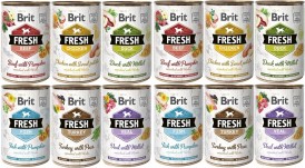 BRIT FRESH MIX SMAKÓW puszki 12x400g - Zdjęcie główne