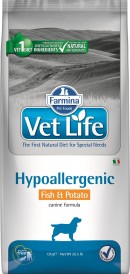 FARMINA Vet Life Hypoallergenic Fish / Potato Dog 12kg