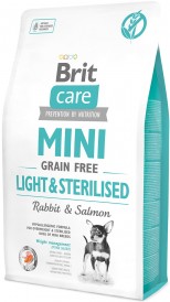 Brit Care MINI Grain Free LIGHT / STERILISED Królik i Łosoś 2kg - Zdjęcie główne