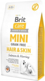 Brit Care MINI Grain Free HAIR / SKIN Śledź i Łosoś 2kg
