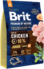 BRIT Premium by Nature Junior Medium 3kg - Zdjęcie główne