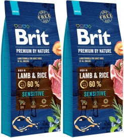 BRIT Premium by Nature Lamb / Rice Sensitive 2x15kg - Zdjęcie główne