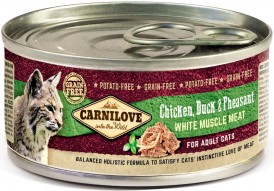 CARNILOVE Cat Adult Chicken Duck / Pheasant puszka 100g