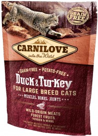 CARNILOVE Cat Adult Duck / Turkey Large Breed 400g