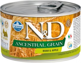 FARMINA ND DOG Ancestral Grain Boar Apple Dziczyzna Jabłko 140g - Zdjęcie główne