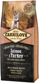 CARNILOVE Dog Puppy Large Salmon / Turkey 12kg - Zdjęcie główne
