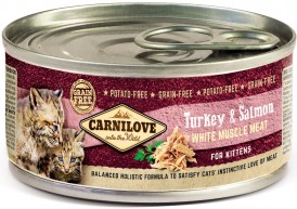 CARNILOVE Cat Kitten Turkey / Salmon puszka dla kociąt 100g