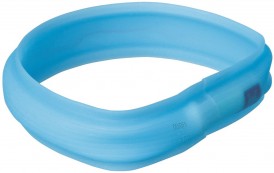 TRIXIE Opaska świecąca USB Safer Life L-XL Niebieska - Zdjęcie główne