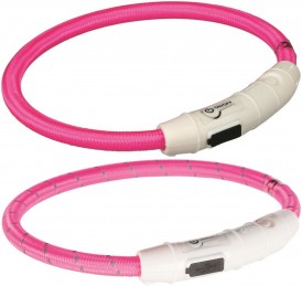 TRIXIE Obroża migająca USB Safer Life XS-S Różowa - Zdjęcie główne