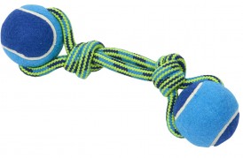 BUSTER COLOUR Sznur z podwójną piłką tenisową 23cm - Zdjęcie główne