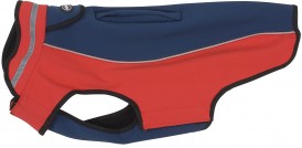 BUSTER  SoftShell kurtka dla psów outdoor XS niebiesko-czerwona
