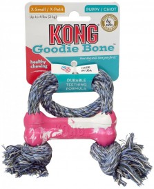 KONG Puppy Goodie Bone Kość z liną dla szczeniaka XS - Zdjęcie nr 2