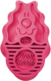 KONG ZOOMGROOM Zgrzebło gumowe dla psa RÓŻOWE - Zdjęcie nr 3