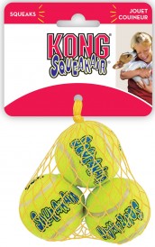 KONG Air Squeaker Piłka z piszczałką dla psa XS 3 szt. - Zdjęcie główne