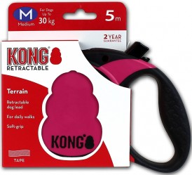 KONG TERRAIN FLEX Smycz różowa M - Zdjęcie główne