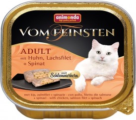 ANIMONDA Vom Feinsten Cat DS ADULT Kurczak Łosoś Szpinak 100g