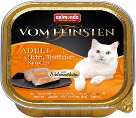 ANIMONDA Vom Feinsten Cat DS ADULT Kurczak Wołowina Marchew 100g