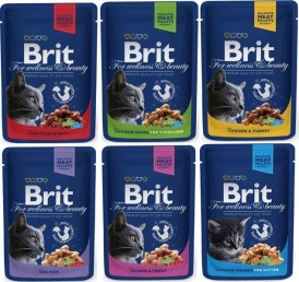 BRIT Cat Beef Stew & Peas Wołowina Groszek saszetka 100g