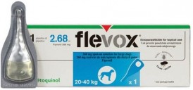 Vetoquinol FLEVOX Spot-On Psy 20-40kg na kleszcze pchły 1szt.