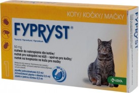 FYPRYST Spot-On KOT Krople na kleszcze pchły 3szt. - Zdjęcie główne