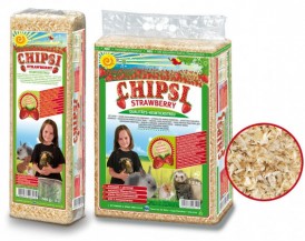 JRS CHIPSI STRAWBERRY Trociny Dla gryzoni 15l/1kg - Zdjęcie główne