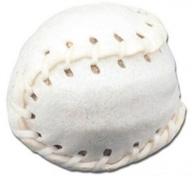 MACED Baseball biały ze skóry wołowej 5cm - Zdjęcie nr 2