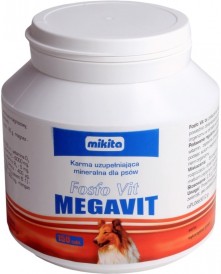 MIKITA MEGAVIT Fosfo Vit Witaminy dla szczeniąt 150tabl. - Zdjęcie główne