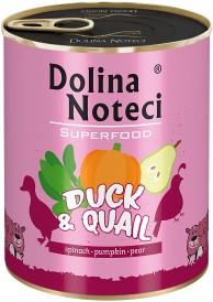 DOLINA NOTECI SUPERFOOD Kaczka i Przepiórka 800g - Zdjęcie główne