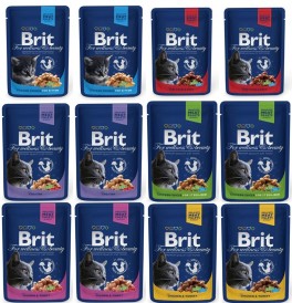 BRIT Cat Saszetki MIX SMAKÓW 12x100g - Zdjęcie główne