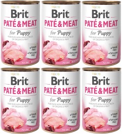 BRIT Paté / Meat for Puppy DLA SZCZENIĄT 6x400g - Zdjęcie główne