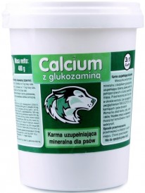 CANVIT Calcium z glukozaminą Zielony Proszek 400g - Zdjęcie główne