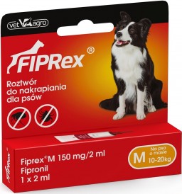 FIPREX Spot-On Krople na kleszcze pchły M 10-20kg 3szt. + Worki na odchody GRATIS !! - Zdjęcie nr 3