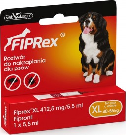 FIPREX Spot-On Krople na kleszcze pchły XL 40-55kg 3szt.
