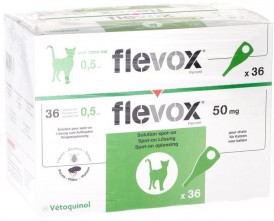 Vetoquinol FLEVOX Spot-On KOT Krople na kleszcze pchły 3szt.