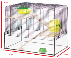 INTER-ZOO Klatka dla chomika AQUALAND 2 *TYLKO-ODBIÓR-OSOBISTY* - Zdjęcie nr 2